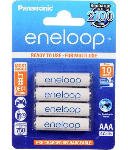 Panasonic Eneloop Rechargeable AAA Batteries