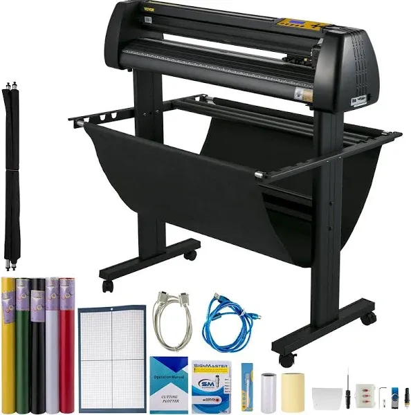 Vevor Vinyl Cutter Machine 34 Cutting Plotter Bundle Vinyl Printer