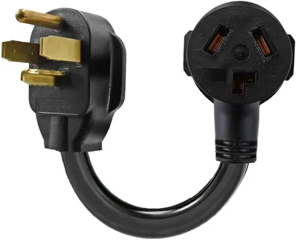 3 Prong to 4 Prong Dryer Plug Adapter Connects 3-Prong Old Dryer to 4 Prong N...