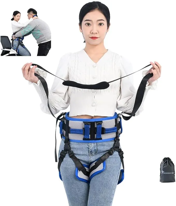 WEEOATAR Medical Nursing Gait Belt, Non-Slip Transfer Nursing Sling with Handles, Mobility Standing and Lifting Aid Transfer Belts for Disabled