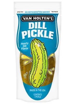 Van Holten's Pickles - Jumbo Dill Pickle-In-A-Pouch - 6 Pack