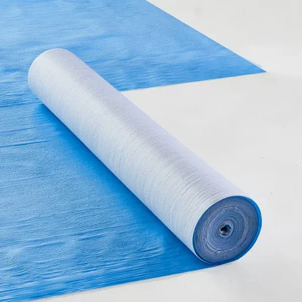 Carpet Guard Film, 24&#034; x 200&#039; Surface Protection Roll, Self-Stick Polyethylene