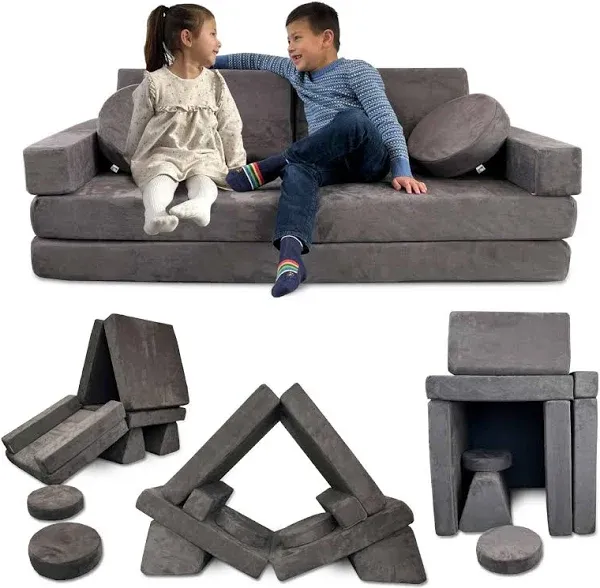 Mod BLOX 10 Piece Modular Foam Play Couch