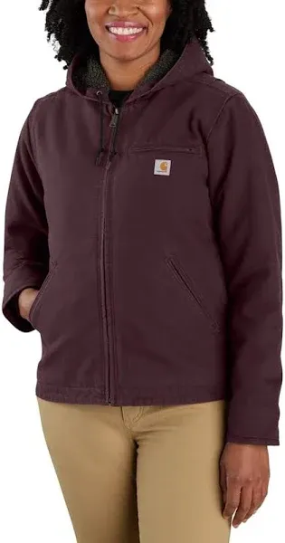 Carhartt Women's Washed Duck Sherpa Lined Jacket