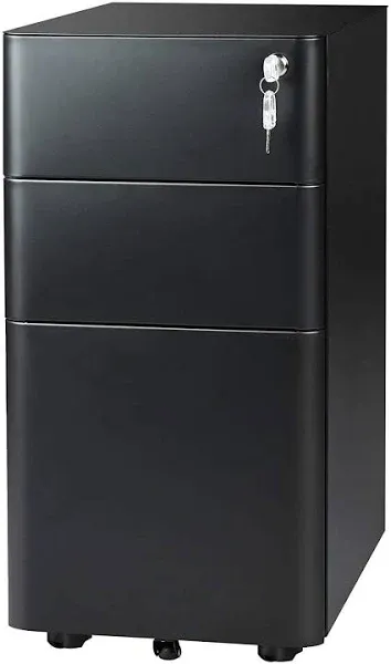 Devaise 3-Drawer Slim Vertical File Cabinet