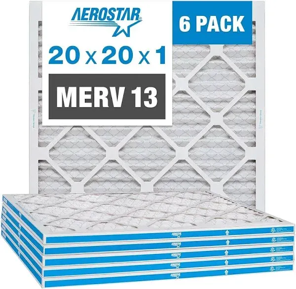 TruFilter 20x20x1 13 (4-Pack) AC Furnace Air Filter - MADE IN USA - Electrost...