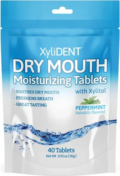 Nature's Stance XyliDENT Xylitol Tablets for Dry Mouth Relief