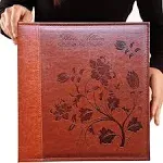 4X6 Photo Album 600 Pockets Large Capacity Picture Album Vintage Leather Cover