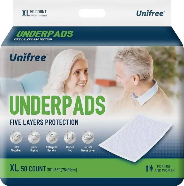 Disposable Underpads, Bed Pads, Incontinence Pad, Super Absorbent, 88 Count, ...