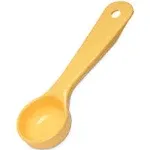 Carlisle 492104 Solid Short Handle Portion Control Spoon, 1 oz, Yellow