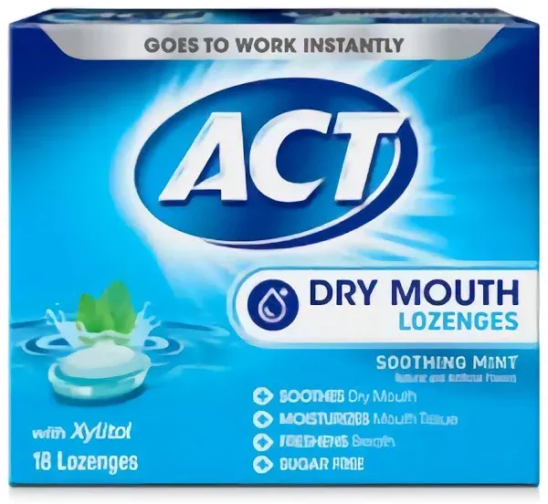 Act Lozenges, Soothing Mint, Dry Mouth,Value Size - 36 lozenges