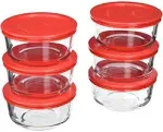 Pyrex 6-Piece Glass Food Storage Set with Lids (Glass, 12-Piece)