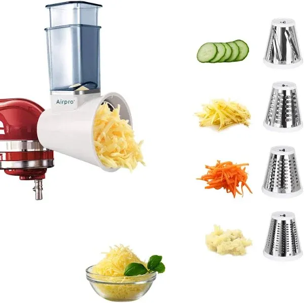 AirPro Slicer/Shredder Attachments for KitchenAid Stand Mixers