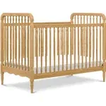 Namesake Liberty 3 in 1 Convertible Spindle Crib with Toddler Bed Conversion Kit - Honey