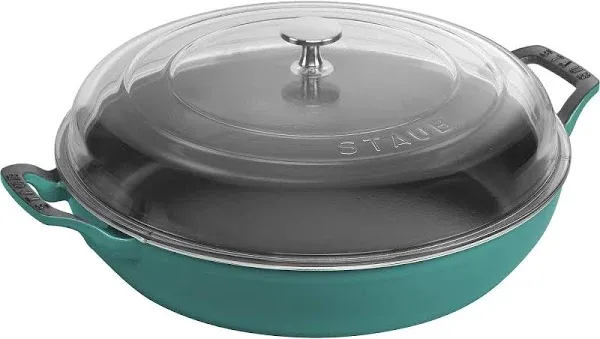 STAUB Cast Iron 3.5-qt Braiser with Glass Lid