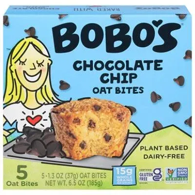 Bobo's Oat Bites (Original with Chocolate Chips, 30 Pack Box of 1.3 oz Bars)