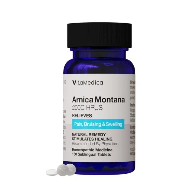 VitaMedica Arnica Montana 200C Rapid Dissolve Tablets for Natural Pain Bruisi...