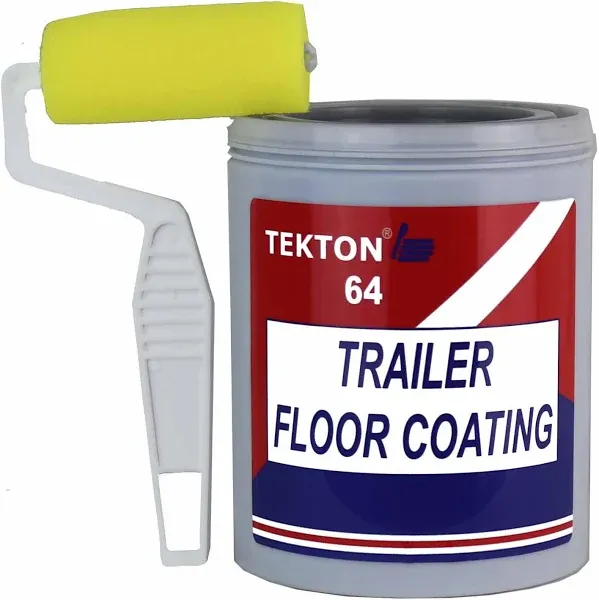 Protects Trailer Floors, Ramps and Walls (Black, 1 Gallon) Includes 1 Foam Cover