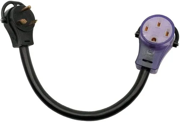 Parkworld 885378 EV Adapter Cord NEMA TT-30P to 14-50R (ONLY for EV or Tesla use, NOT for RV) (1.5FT)