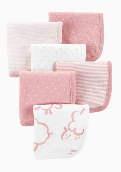 Carter's Baby Girls 6-Pack Wash Cloths