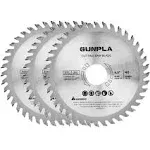 (11cm X40T 3 Pcs) - Gunpla 3 Pieces 10cm - 1.3cm 40 Tooth Alloy Steel TCT General Purpose Hard & Soft Wood Cutting Saw Blade with 2.2cm Arbour