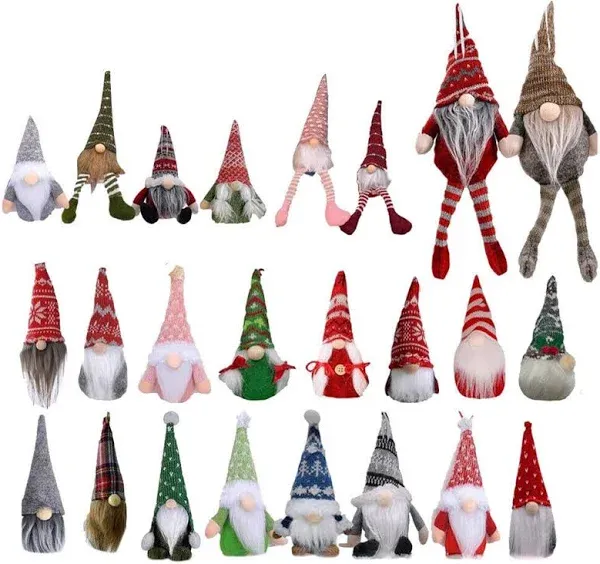 24 Days Christmas Gnome Advent Calendar Countdown Calendar