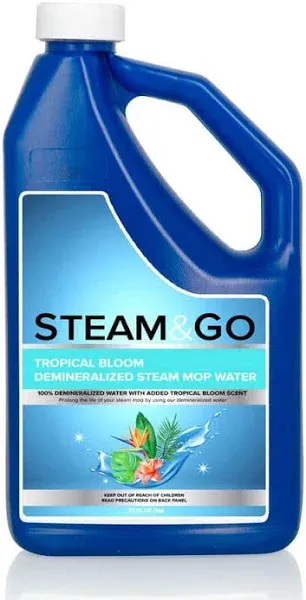 Scented Demineralized Water Multi-Surface Floor Cleaner (tropical Bloom) Steam and Go