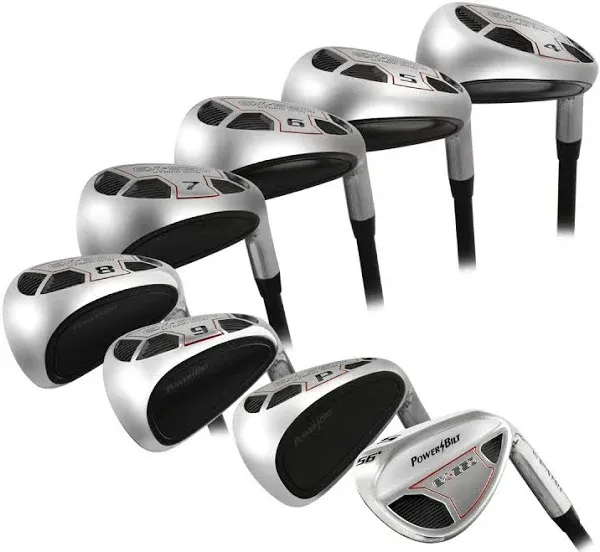 PowerBilt EX-550 R-Flex Men&#039;s Hybrid Iron Golf Set 4-PW,  72grams Right Handed