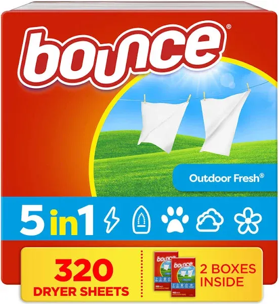 Bounce Farmulated Fight Wrinkles Dryer Sheets (320 ct)