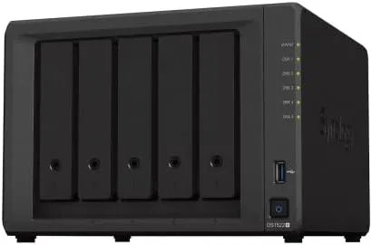 Synology DiskStation DS1522+ NAS Server + Ryzen CPU, DDR4, HDD, NVMe SSD