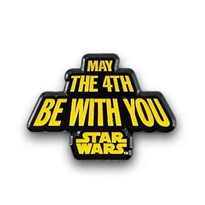 Star Wars May The Fourth Be With You Pin | Enamel Star Wars Collector Pin | Fun May 4th Star Wars Accessory