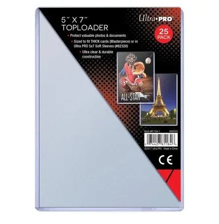 Ultra Pro Top Loader (5" x 7") - Pack of 25