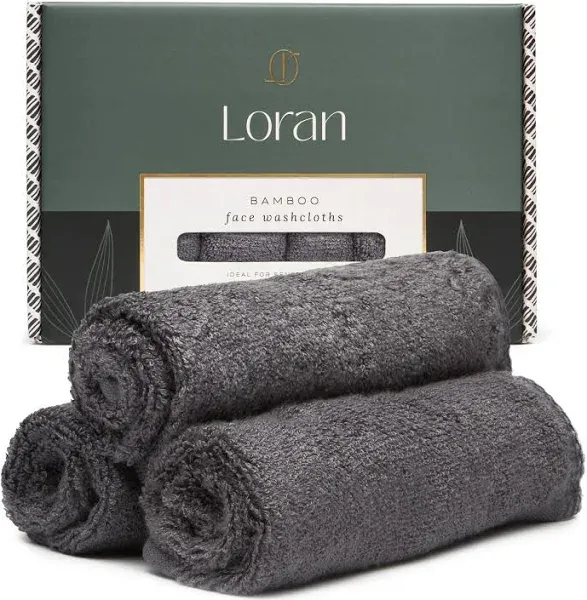 LORAN Bamboo Facial Washcloths