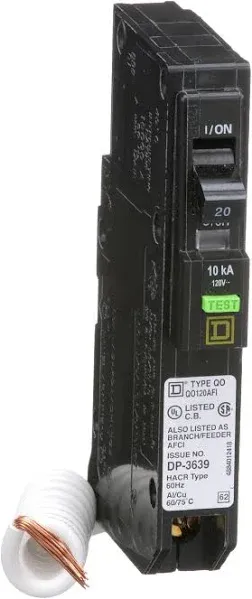 Square D QO Combination Arc Fault Breaker 20