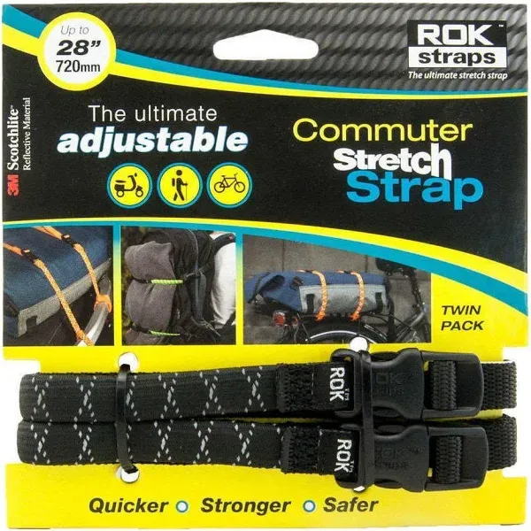 Rok Straps Motorcycle Strap Black 18"x60"x1"