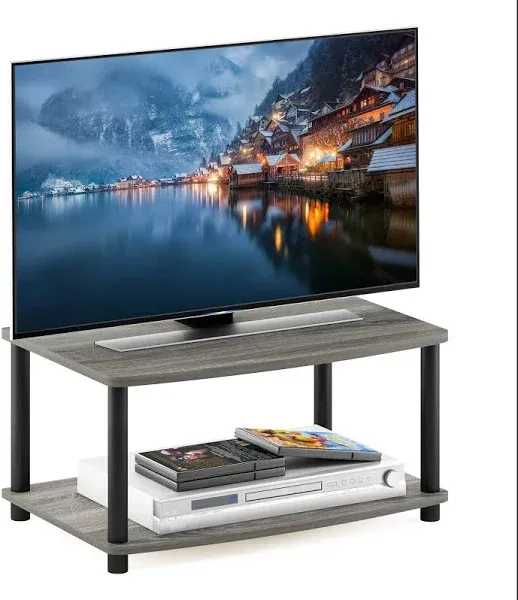 Furinno Turn-N-Tube No Tools 2-Tier Elevated TV Stands