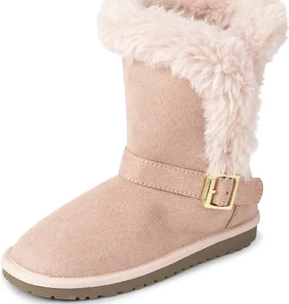 The Children's Place Girls Buckle Faux Fur Chalet Boots