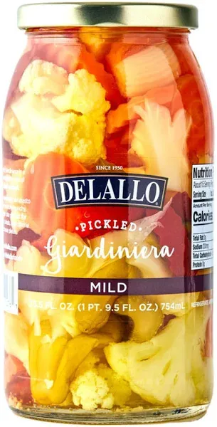 DeLallo Super Select Giardiniera, Mild - 25.5 oz