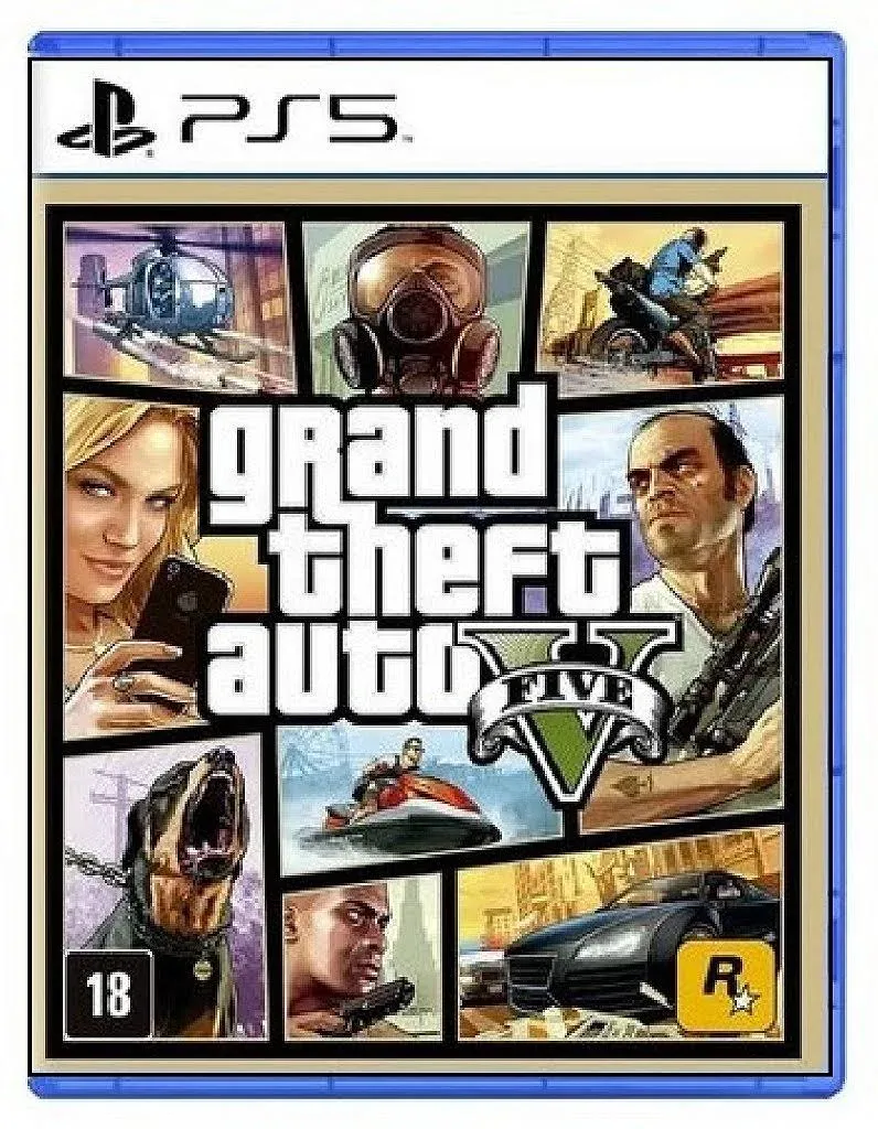 Jogo Grand Theft Auto V (GTA 5) PS5