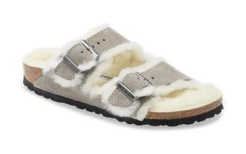 Arizona Shearling Sandals - Stone 1017402