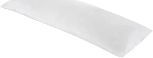 Cheer Collection 20 x 54-inch Down Alternative Side Body Pillow - Whit