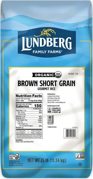 Lundberg Organic Short Grain Brown Rice