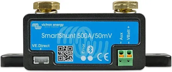 VICTRON SHU050150050 500A 50mV SMARTSHUNT BLUETOOTH BATTERY MONITOR MODULE *C22