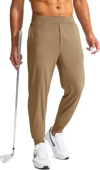 Men's Stretch Joggers with Zipper Pockets