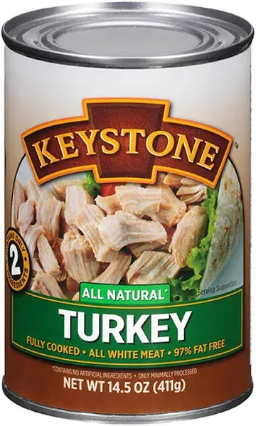 Keystone Meats All Natural Canned Turkey, 14.5 Ounce