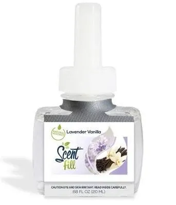 Scent Fill 100% Natural Lavender Vanilla Plug in Refill Air Freshener