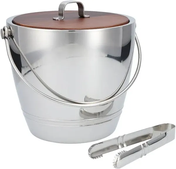 Crafthouse Fortessa Round Ice Bucket with Tongs