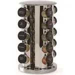 Kamenstein 20-Jar Stainless Steel Spice Rack, Unfilled