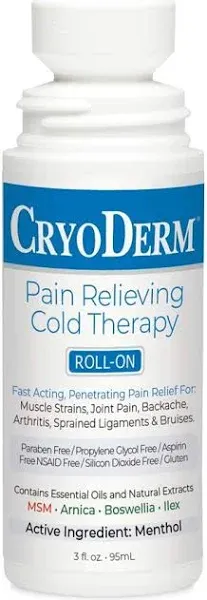 Cryoderm Cold Therapy 3 oz Roll On