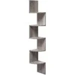 VASAGLE 5-Tier Floating Wall Shelf Greige